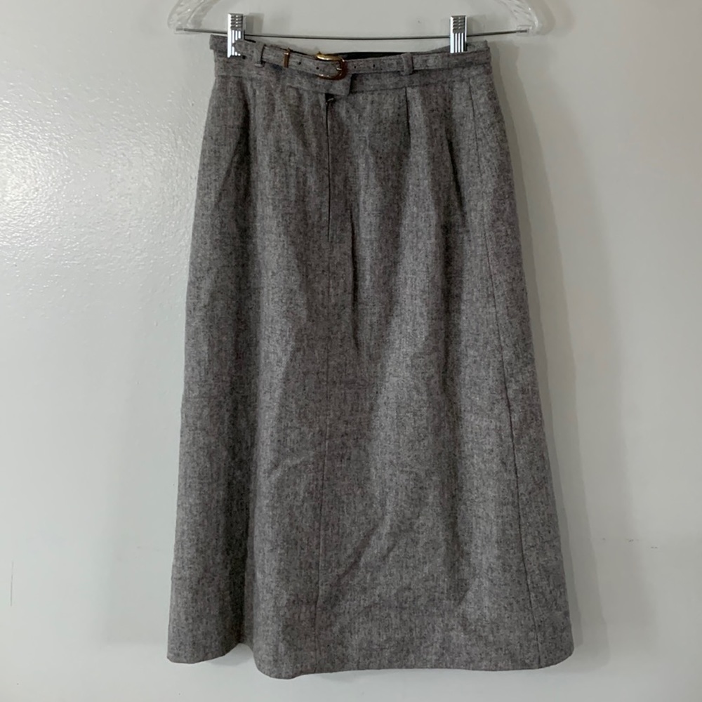 Vintage Gray Pencil Skirt